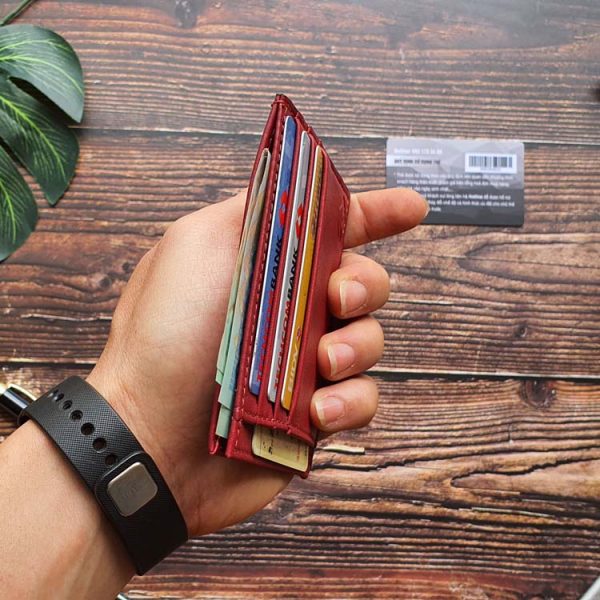 Card holder nhỏ gọn màu đỏ - CH 104