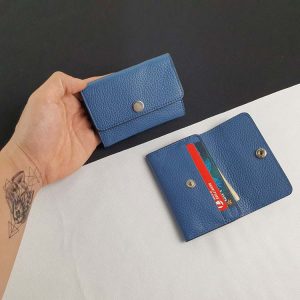 Ví mini khóa bấm màu Xanh Navy - MN116